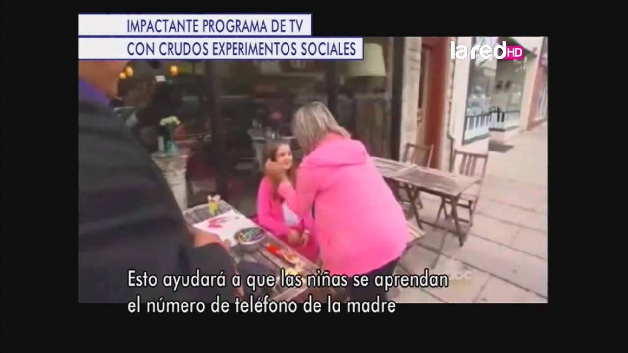 Impactante programa de TV con crudos experimentos sociales