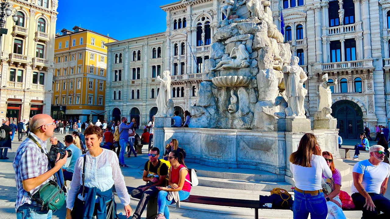 Trieste walking tour, Italia passeggiata, 4K, 29 Ottobre 2022