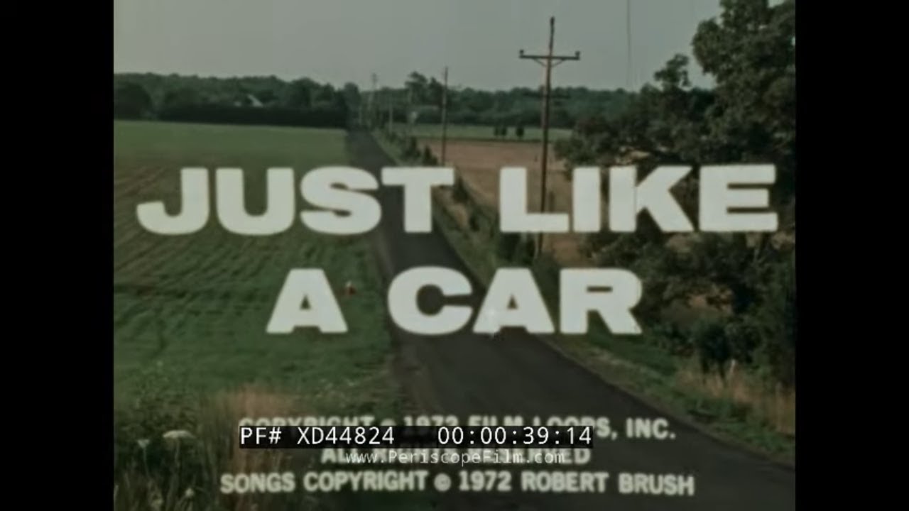 “JUST LIKE A CAR”  1972 BIKE RIDING SAFETY FILM w/ BOB BRUSH SONGS  XD44824