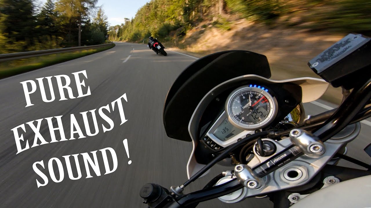 TRIUMPH Street Triple 675 - chasing DUCATI Panigale | Arrow Sound [4k]