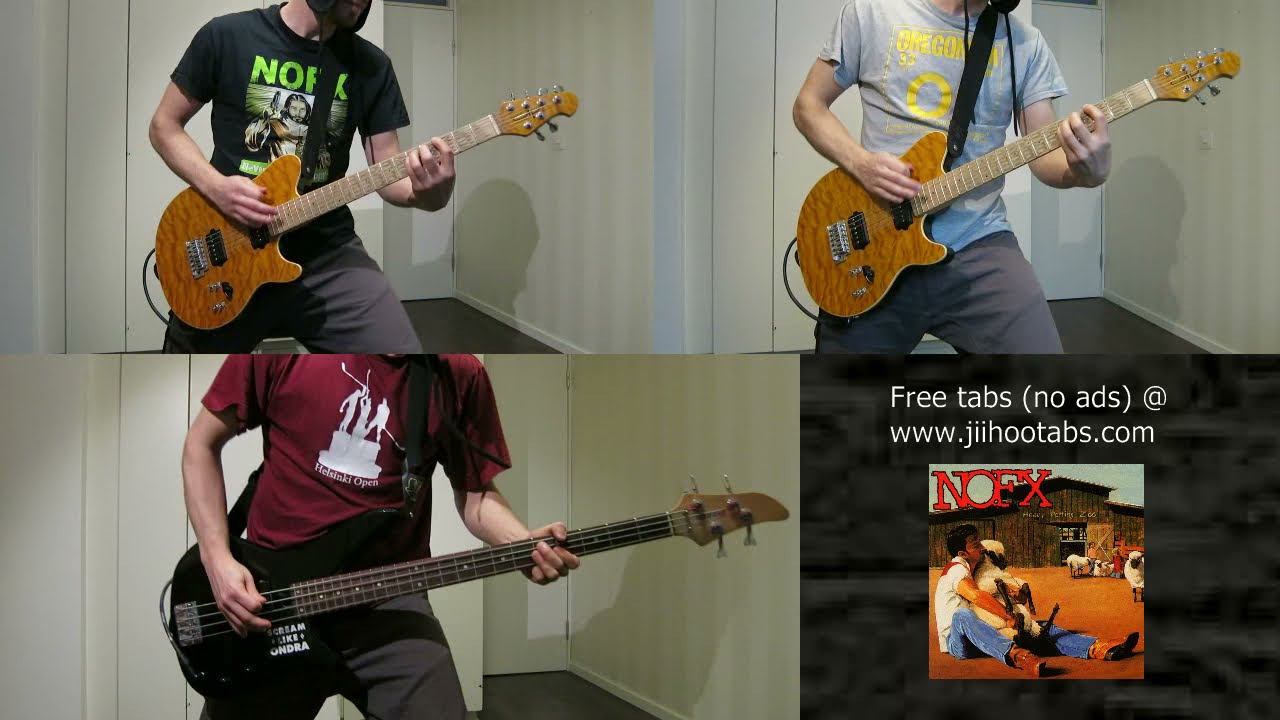 NOFX - Hobophobic & Philty Phil Philanthropist: guitar & bass cover (playthrough) by JiiHoo
