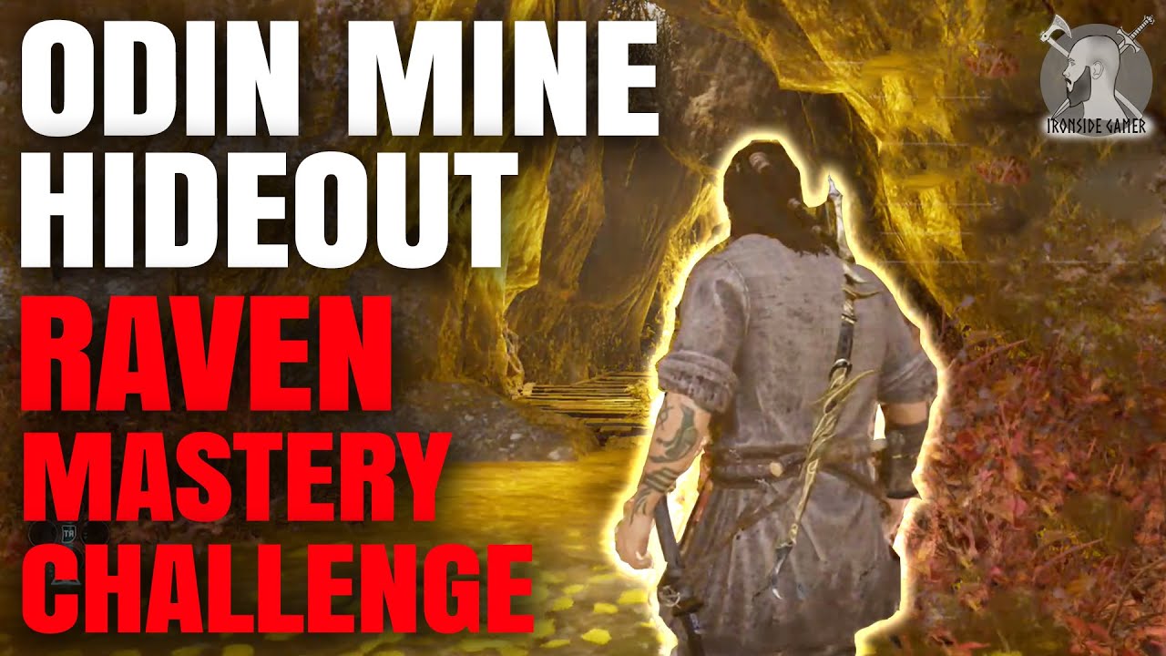 Odin Mine Hideout Raven Mastery Challenge - How to get Gold Medal (Assassin's Creed Valhalla)