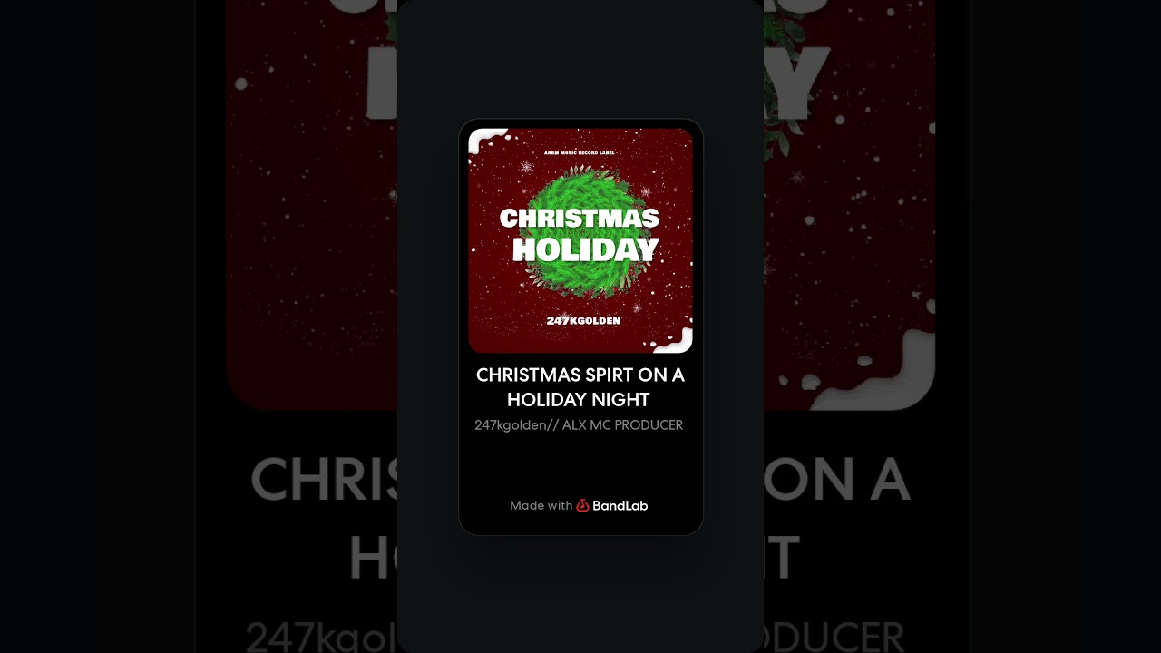 CHRISTMAS SPIRT ON A HOLIDAY NIGHT / 