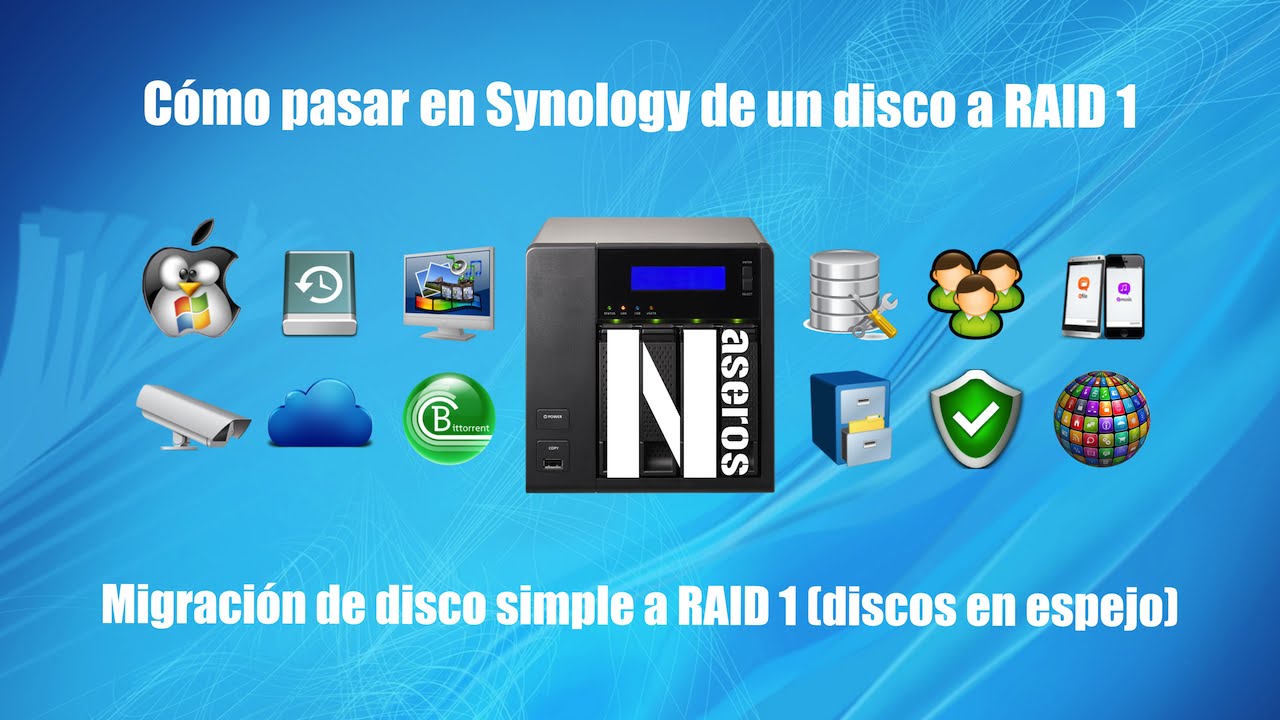 Cómo pasar de disco simple a RAID 1 en Synology