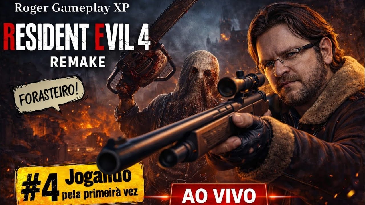 Resident Evil 4  Remake. Jogando pela primeira vez. #4 .Gameplay Ps4