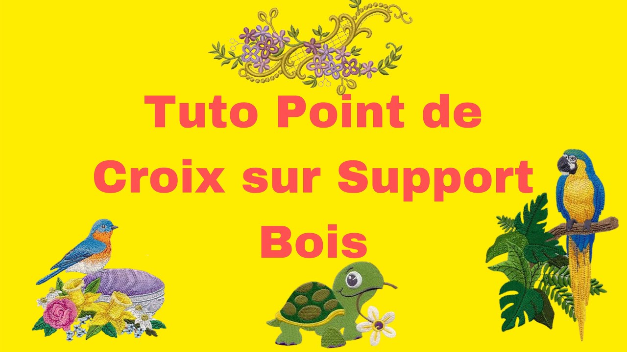 Tuto Point de Croix sur support bois #sevengreat+cross-stitch￼