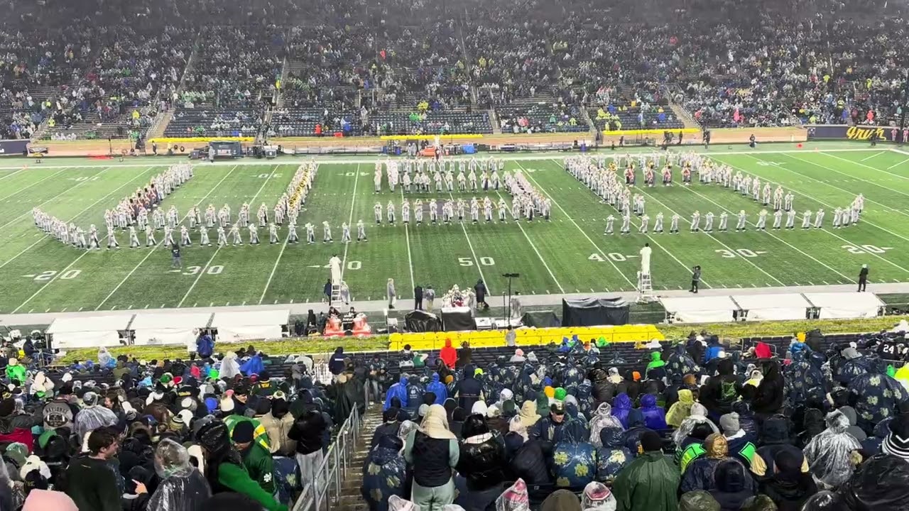 Band of the Fighting Irish - Notre Dame vs Navy Halftime Show, 11/8/2025