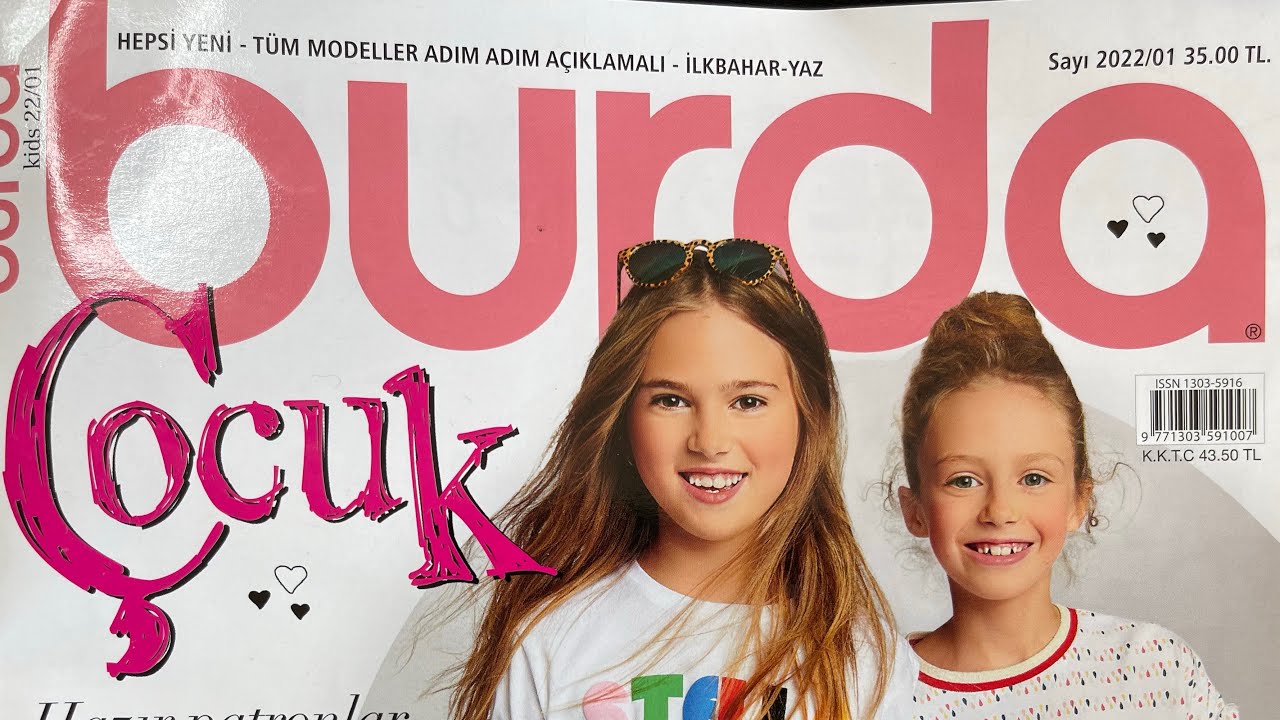 Обзор журнала Burda kids 1/2022 Turkey