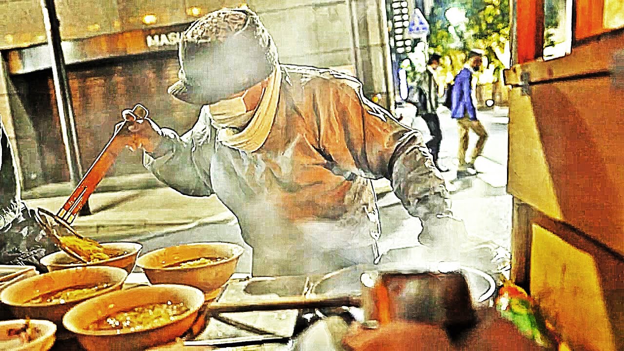 東京最後の砦の屋台ラーメン幸っちゃんの営業の様子