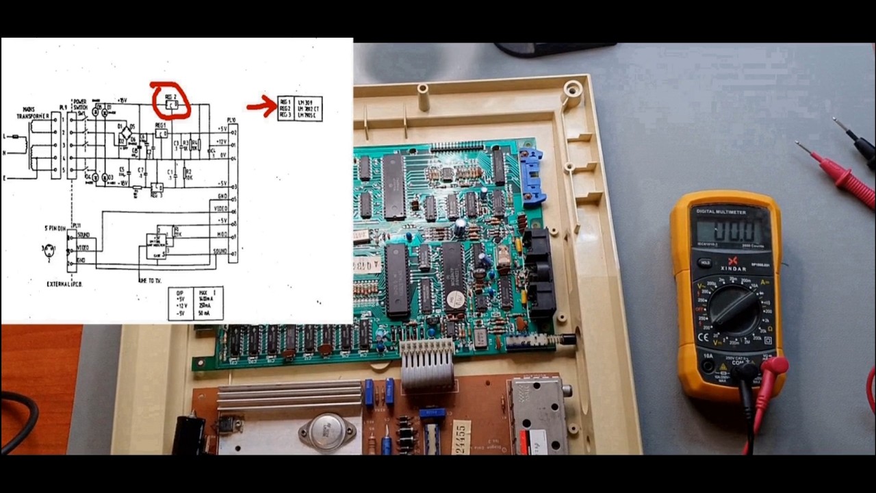 Reparando un Dragon 32. Una historia de reguladores de voltaje