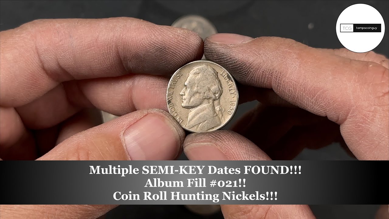 Multiple SEMI KEY Dates Found!!! Album Fill #021!!! Coin Roll Hunting Nickels!!!