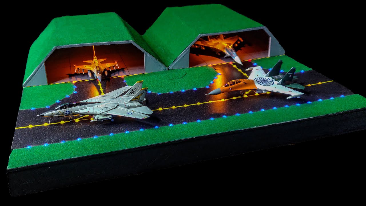 DIY Fighter Aircraft Bunker Diorama for 1/200 Scale Fighter Models