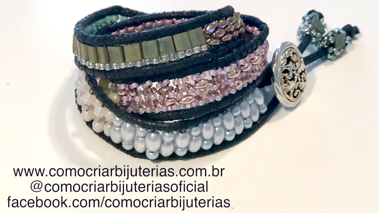 Passo a Passo de Bracelete de Várias Voltas