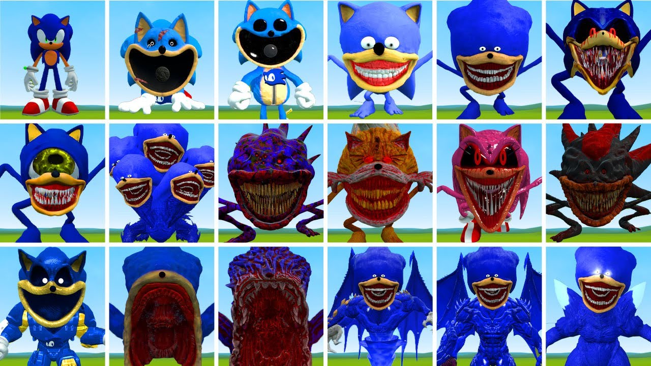 NEW EVOLUTION OF SONIC TAPES FAMILY WILL AMAZE YOU WITH THEIR POWER IN GARRY'S MOD!