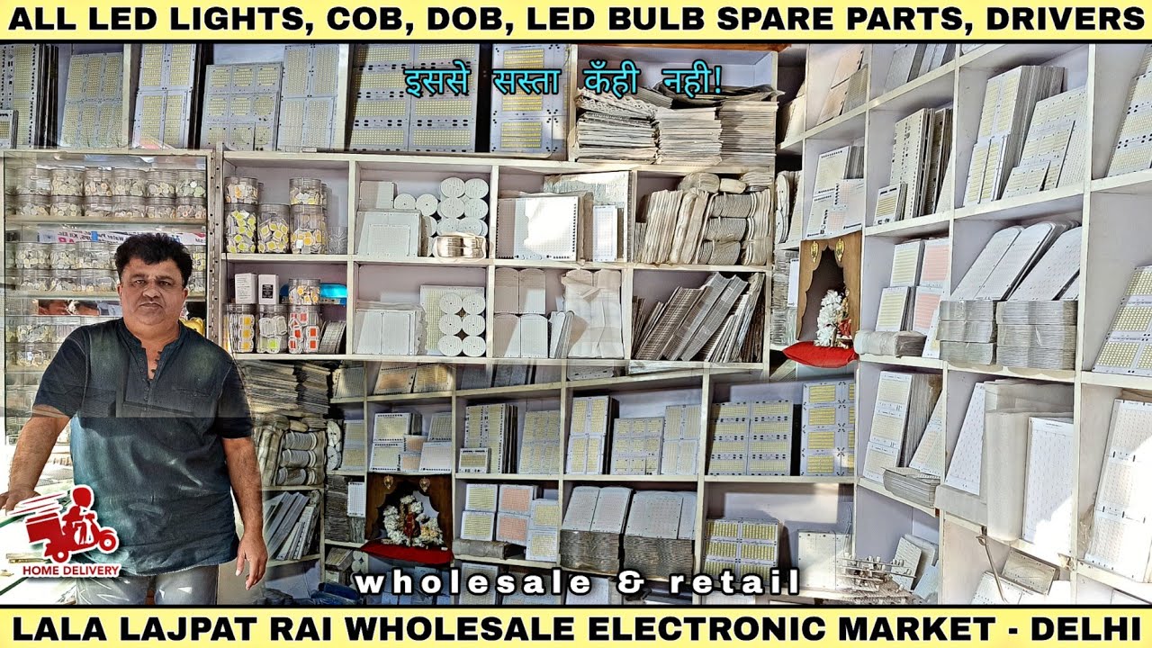 All types of led lights - cob, dob, led bulbs spare parts, led drivers, flood lights, street lights