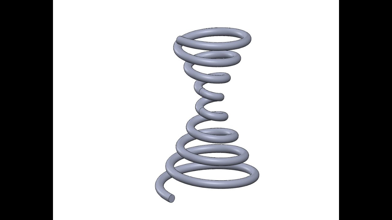 Solidworks advanced tutorials - Lesson#5 Conical spring modeling