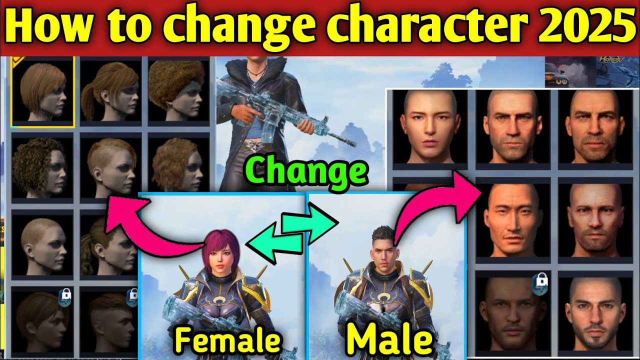 How to change character Male to femal Pubg/ Bgmi 2025 ll how to change character Bgmi /  Pubg