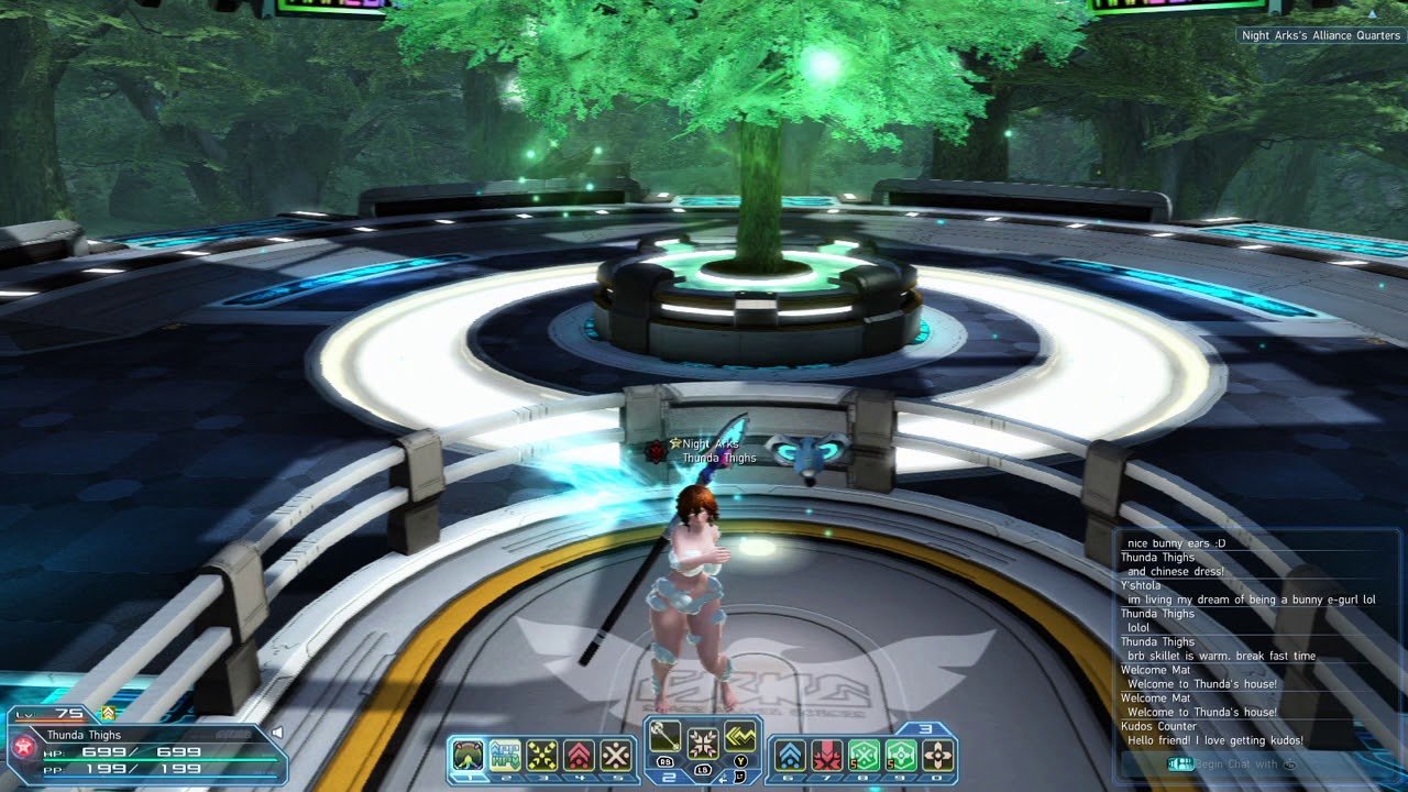 PSO2 43: Dance 8 Emote Lobby Action