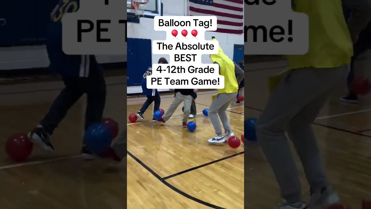 BALLOON TAG - Best PE Game for 4th-12th Graders  