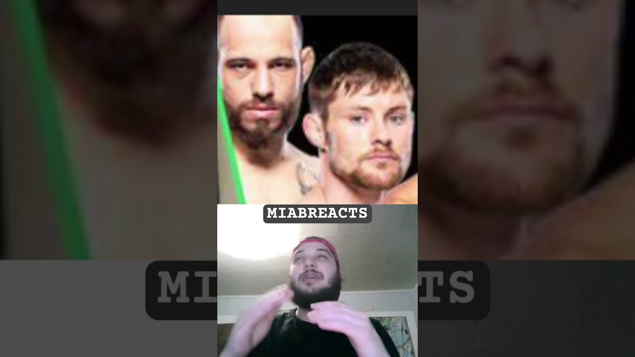 Are we hyped for this one? 🤓 #ufc #mma #fan #reaction #miabreacts #brycemitchell #jeansilva