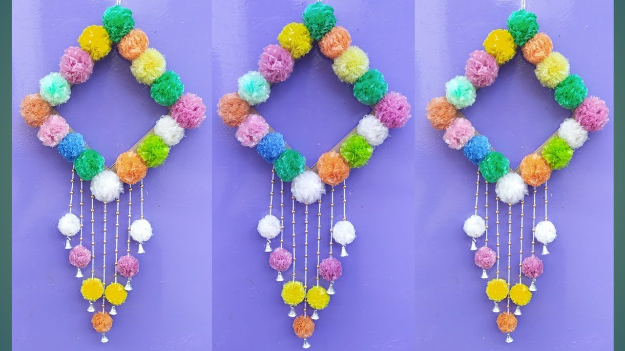 पुरानी पॉलिथीन से बनाये शानदार वाल हैंगिंग |Wall hanging with old plastic bag |Old Plastic bag craft