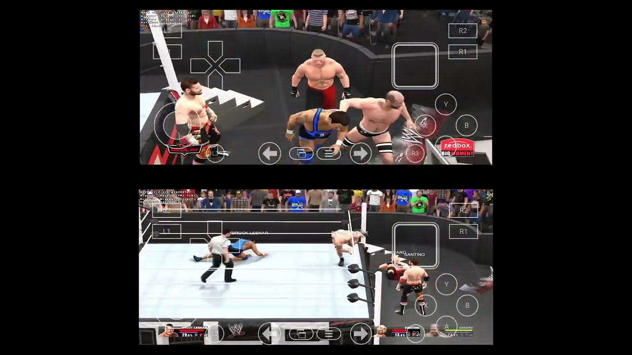 TEST GAMEPLAY WWE 2K15 ON ANDROID ADRENO 6 And 7s Gen || WINLATOR ludashi 👍 
