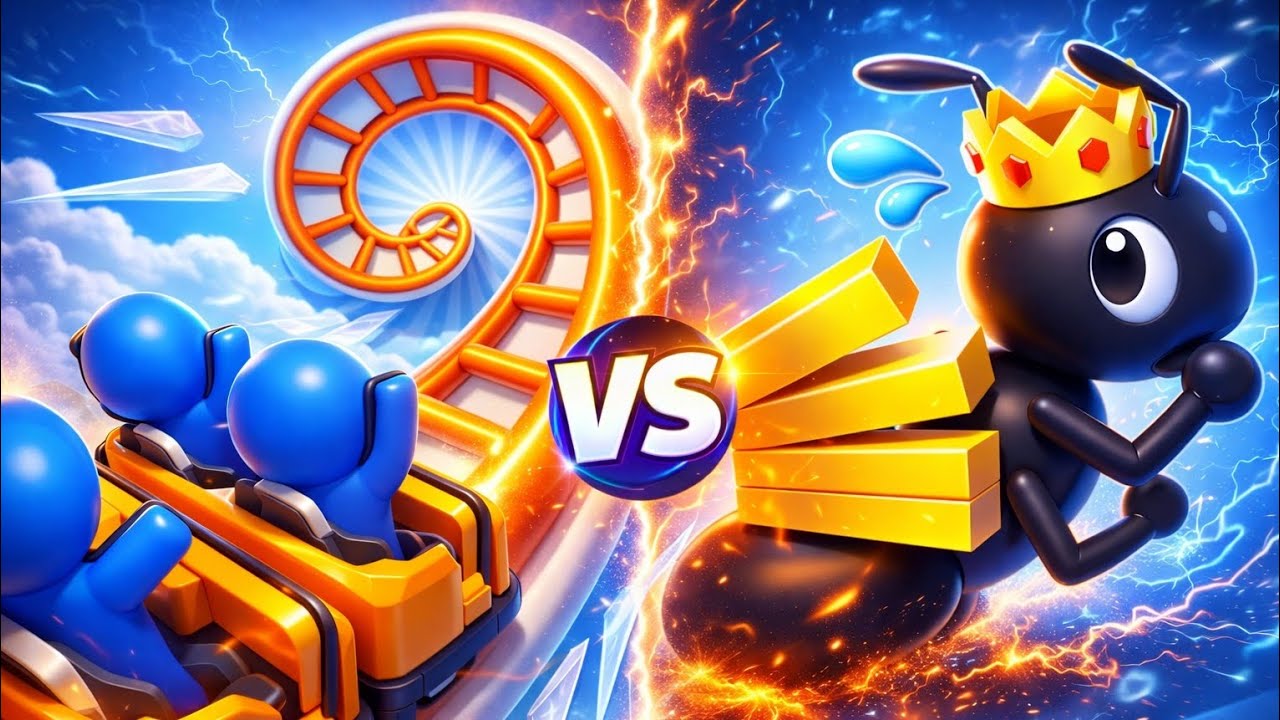 Runner Coaster vs Tiny Run 3D 😯😜 All Level Speed 🚄 Run 2026 Gameplay Android iOS