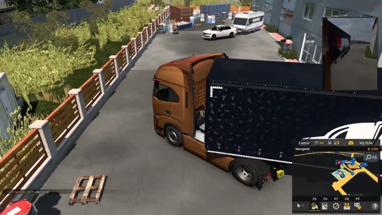 How To Park Your Truck + Trailer In A Small Garage ETS2