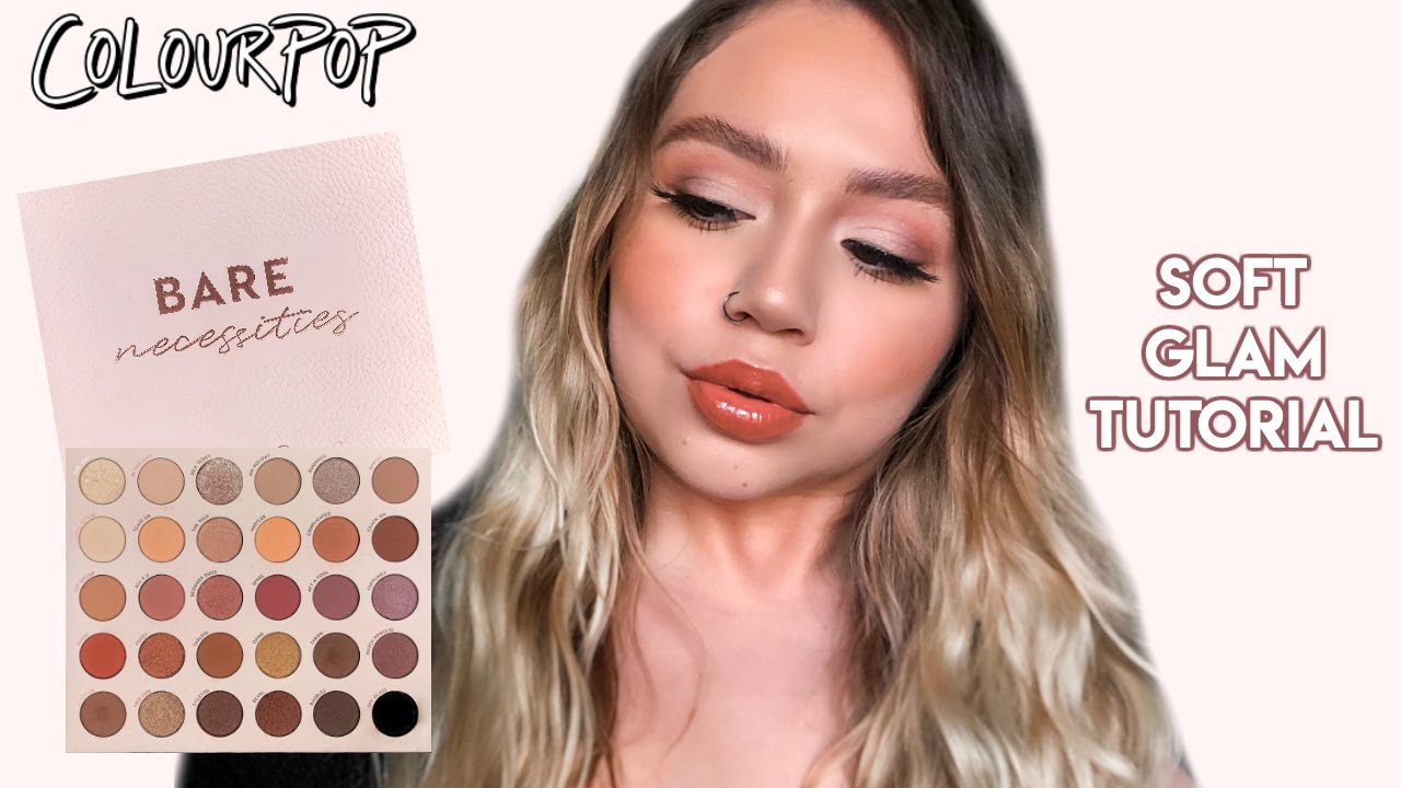 COLOURPOP BARE NECESSITIES PALETTE SWATCHES + REVIEW | SOFT GLAM TUTORIAL | Makeupbytreenz
