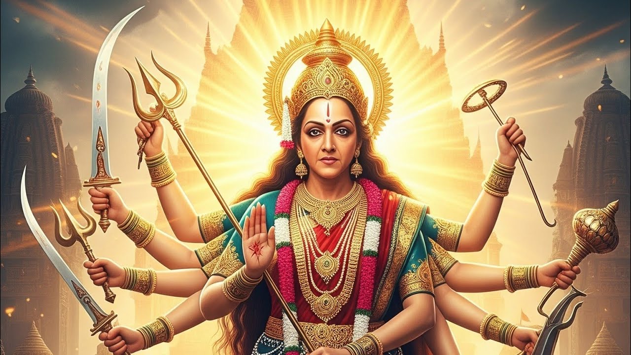 Hema Malini as Devi Durgatinashini | The Divine Power of Maa Durga #MahishasuraMardini