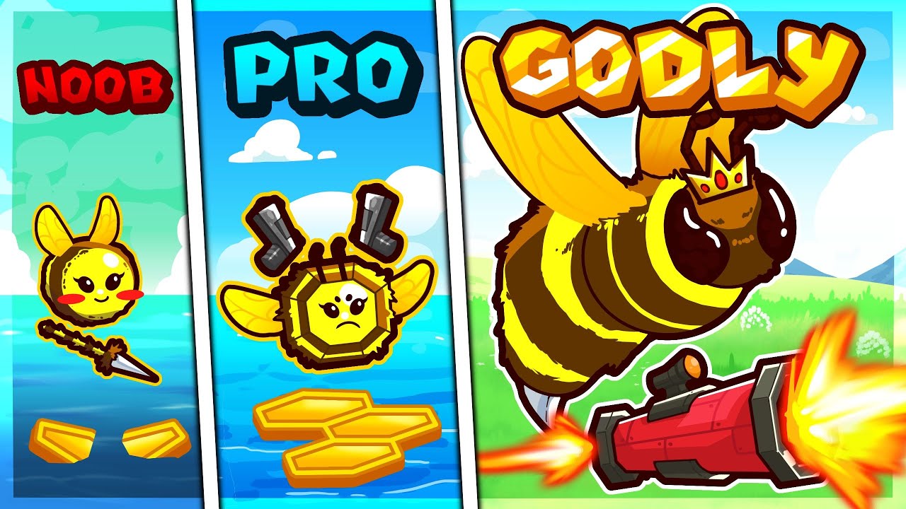 I Upgraded Bees with DEADLY Weapons in Bee Island
