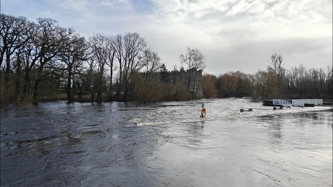 Flooding of the River Barrow through Leighlinbridge, Milford & Carlow Town, Ireland 🇮🇪 01/Feb/2026