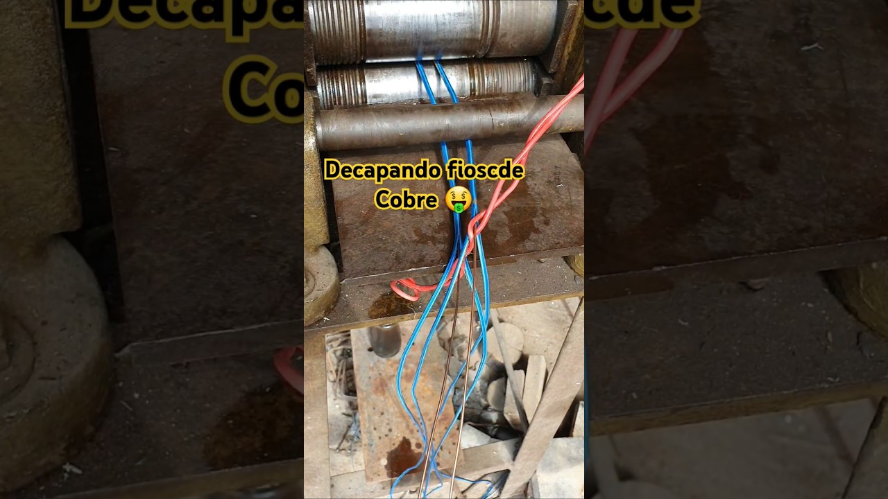 Decapando fios de cobre de maneira f&aacute;cil 🤑