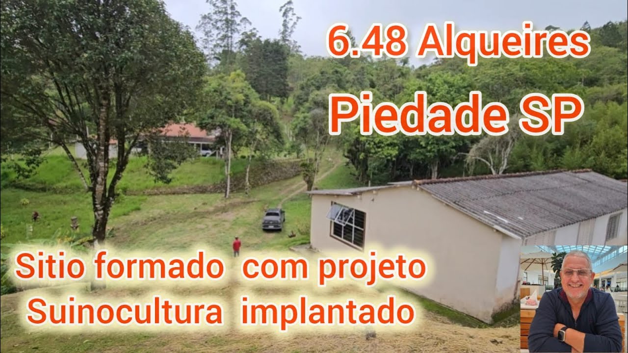 BBF509         SÍTIO FORMADO COM PROJETO SUINOCULTURA NO MUNICIPIO PIEDADE SP   R$1000.000