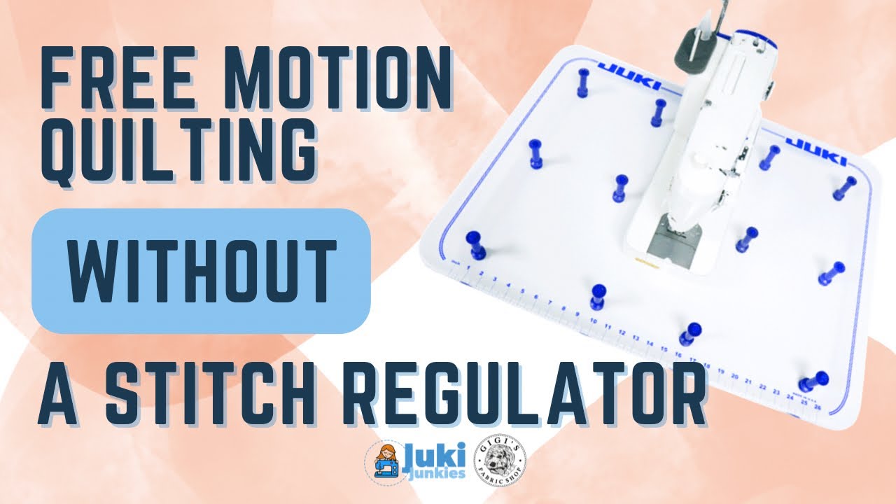 How To Free Motion Quilt without a Stitch Regulator!! ( Save money!)