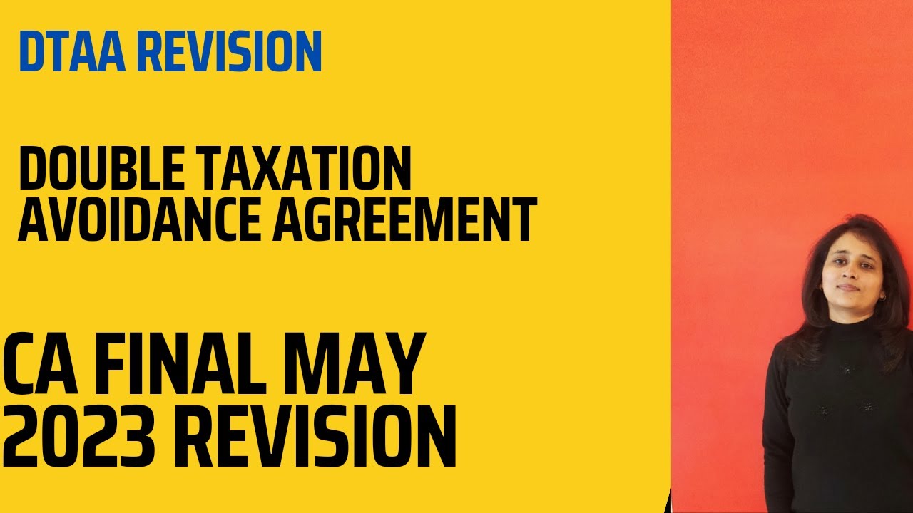 Double taxation avoidance agreement| DTAA|#cafinal #cafinaldt #tax #cafinalclasses #cashruti