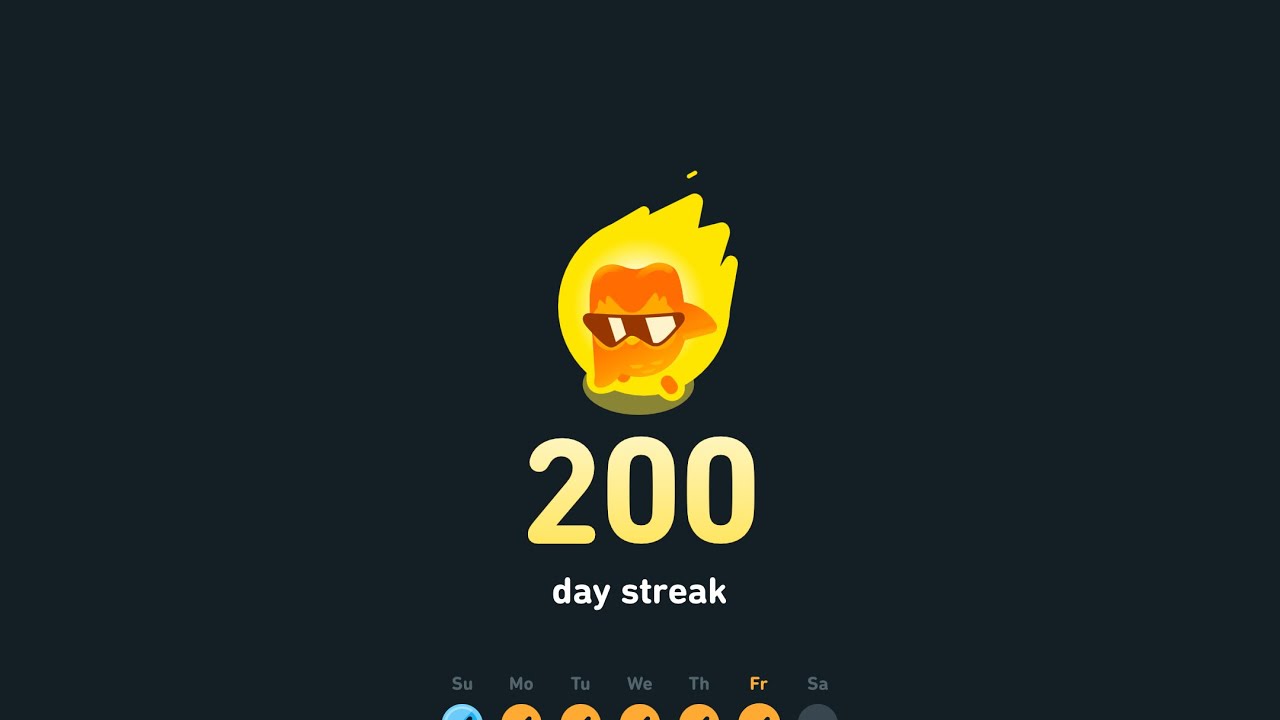 200 DAY STREAK!!!!