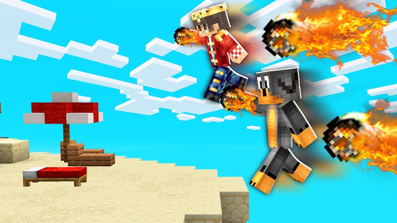 UCZĘ SIĘ SKOK&Oacute;W z FIREBALL i TNT na BED WARS z ELVISOO!