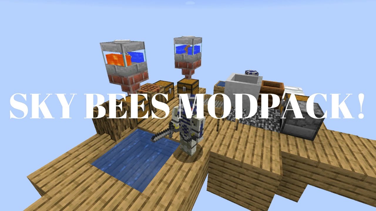 Minecraft Sky bees modpack! #1