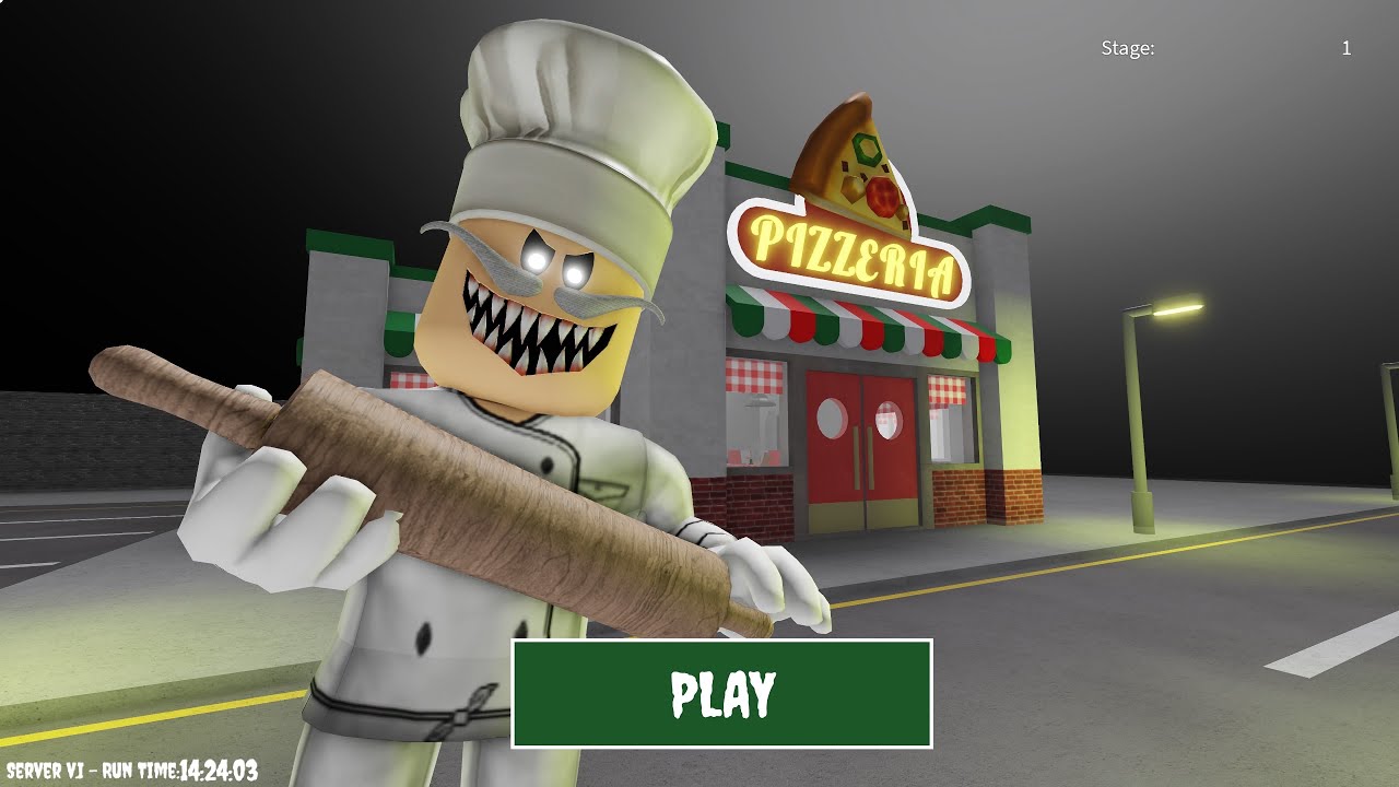 Escape Papa Pizza's Pizzeria! SCARY OBBY Roblox Gameplay Walkthrough No Death 4K