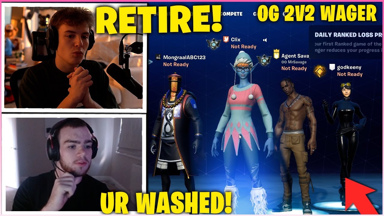 CLIX & MONGRAAL Return to Wagers in OG FORTNITE and Challenge Mr. SAVAGE to a 2v2 Zone Wars WAGER!