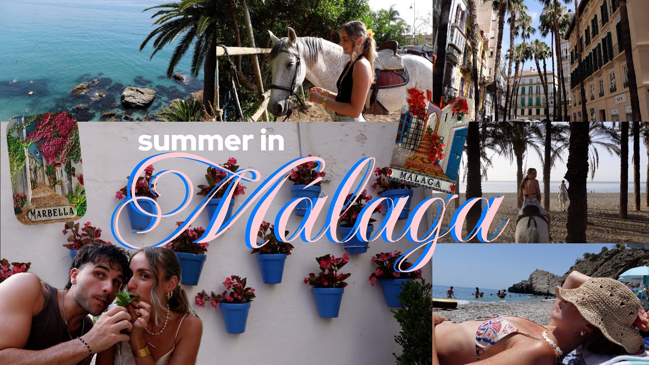 Summer in Málaga🏝🐚🌺🌊 Horse riding on the beach, Flamenco in Marbella, Beachdays in Nerja