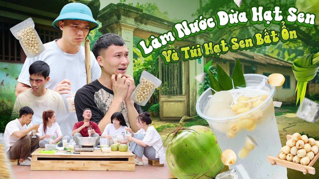 L&Agrave;M NƯỚC DỪA SEN V&Agrave; T&Uacute;I HẠT SEN BẤT ỔN | Hai Anh Em Phần 1078 | Phim H&agrave;i Hước G&atilde;y Media
