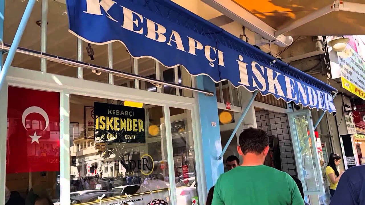 Famous Turkish İskender Kebab in Bursa / Turkey