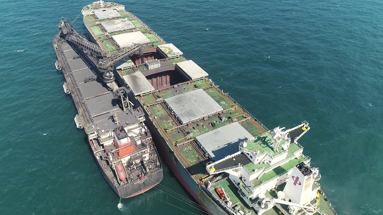 Magnetite Concentrate Transhipment Operation, MV Donnacona, Cape Preston, Western Australia