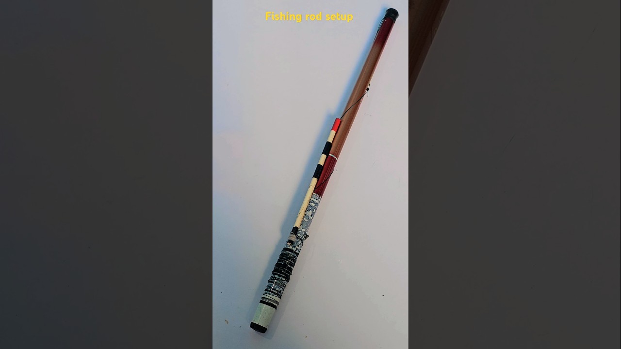 I Tried A single hook Fishing Rod Setup #fishingshorts