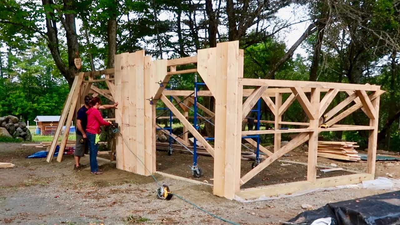 All the TRICKS we LEARNED from the BARN BUILD are Paying OFF Siding the Post and Beam WOOD Shed