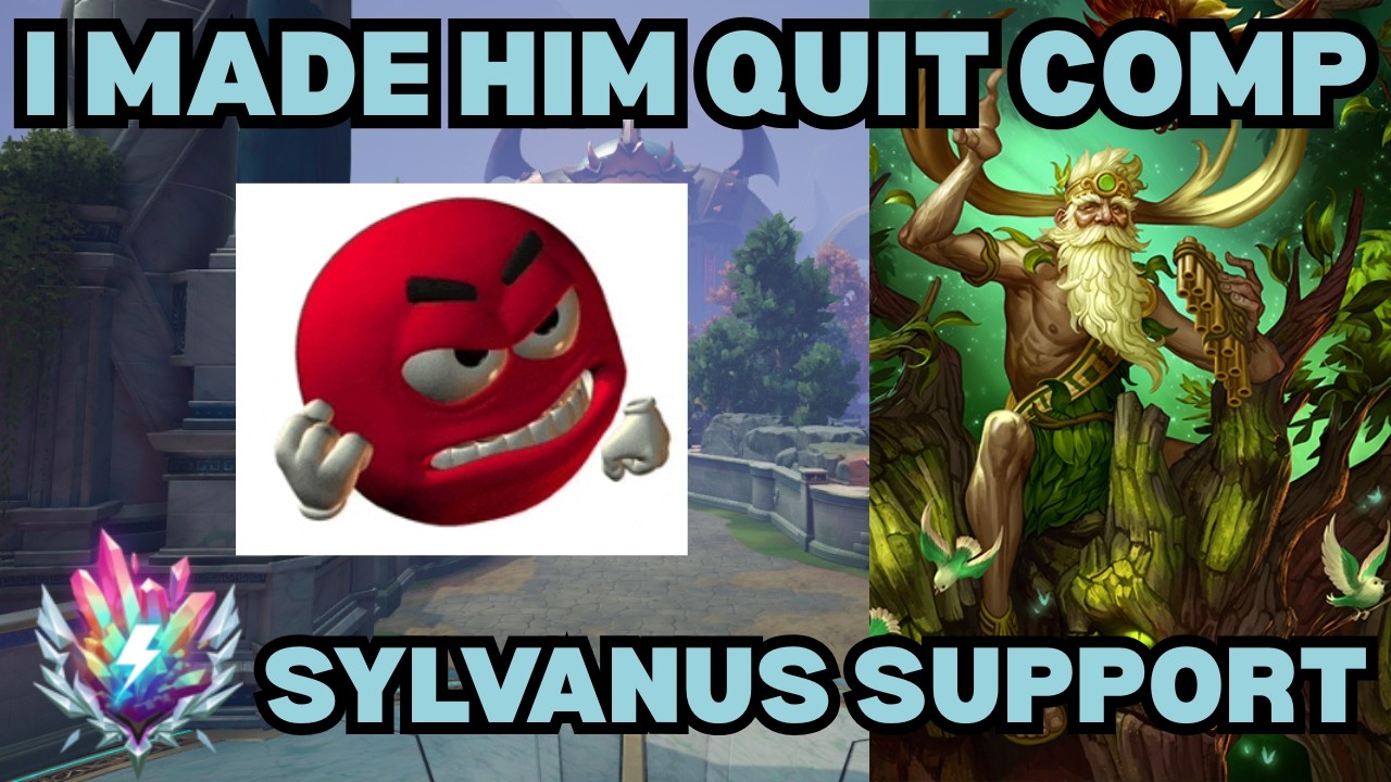 HE QUIT COMP CAUSE OF THIS GAME - Sylvanus Support Smite 2 Gameplay Scrim