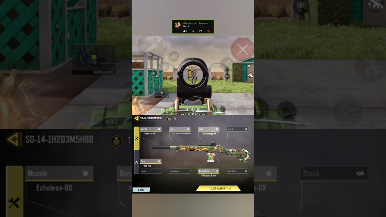 Best SO 14 Build (SO-14-1H2D3M5H8B) - COD Mobile 2025