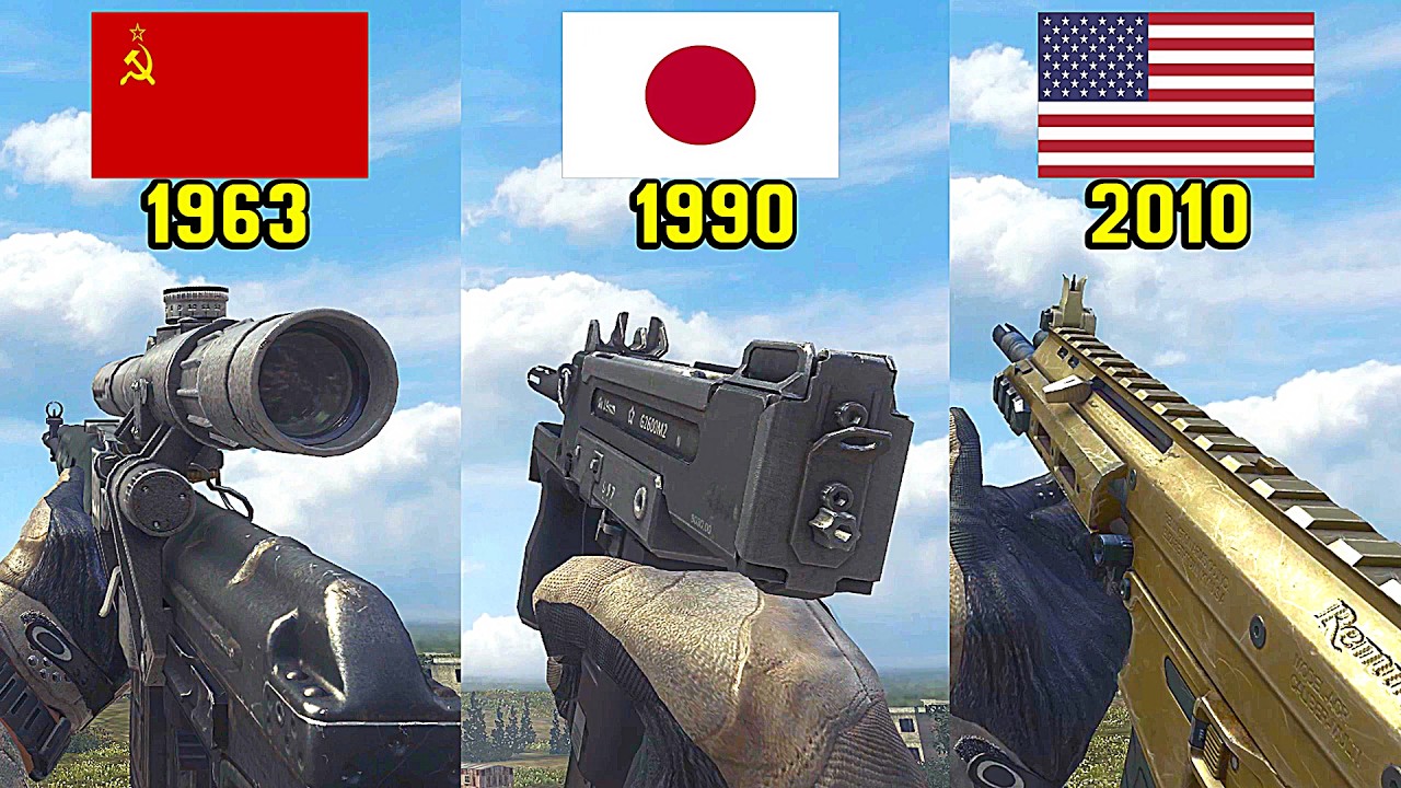 Modern Warfare 3 - ALL Weapons Origin, Real Names & Production Date (From Old to New Ones)